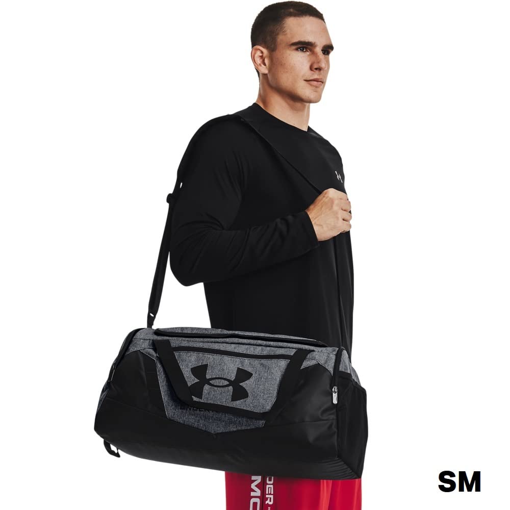 Under Armour Unisex-Adult Undeniable 5.0 Duffle , Pitch Gray Medium Heather (012)/Black , Small
