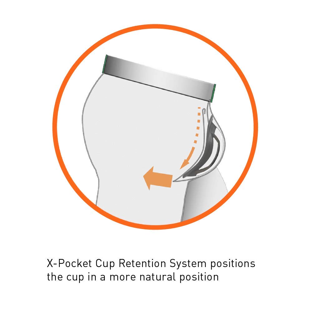 Shock Doctor Compression Shorts with Cup Pocket. Athletic Supporter Underwear with Pocket (Cup NOT Included) Youth & Adult White