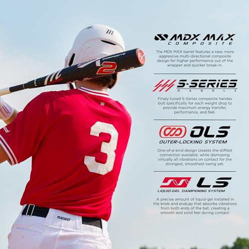 Marucci CATX2 Composite Baseball Bat, 2 3/4" Barrel, -5, -8, -10 Drop, USSSA, End-Loaded