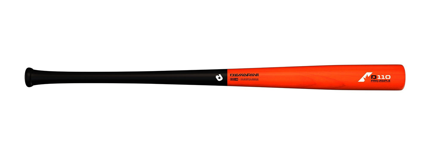 DeMarini 2018 D110 Pro Maple Wood Composite Baseball Bat, 31"/28 oz