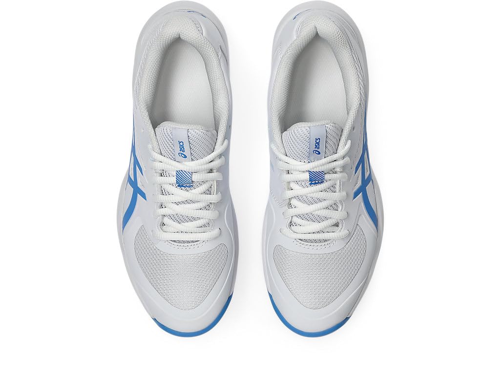 ASICS Women's Game FlyteFoam Tennis Shoes, 8.5, White/Blue Coast
