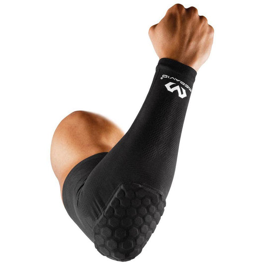 McDavid Elbow and Arm Compression Sleeve with HEX padding. For Basketball, Football, Baseball and more. Knit Airflow and UV Protection.