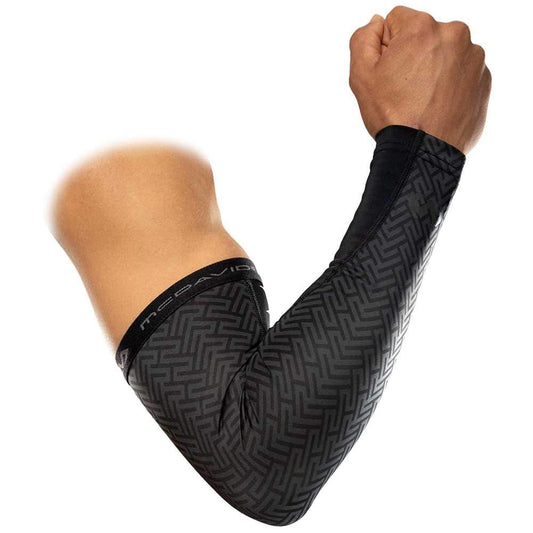 McDavid MDX601 Fitness Arm Sleeves, Black, Large
