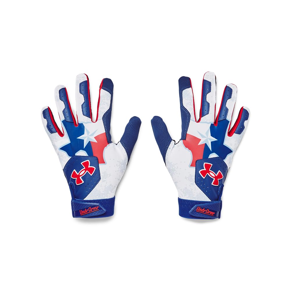 Under Armour Men's Clean Up Culture Baseball Gloves, (400) Royal/White/Red, XX-Large