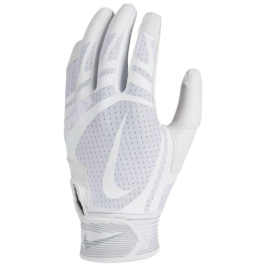 Nike Adult Huarache Edge Batting Gloves Pair White Large