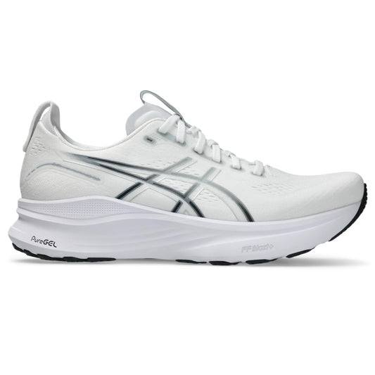 ASICS Men's Gel-Kayano 32 Running Shoes, 9.5, White/Pure Silver