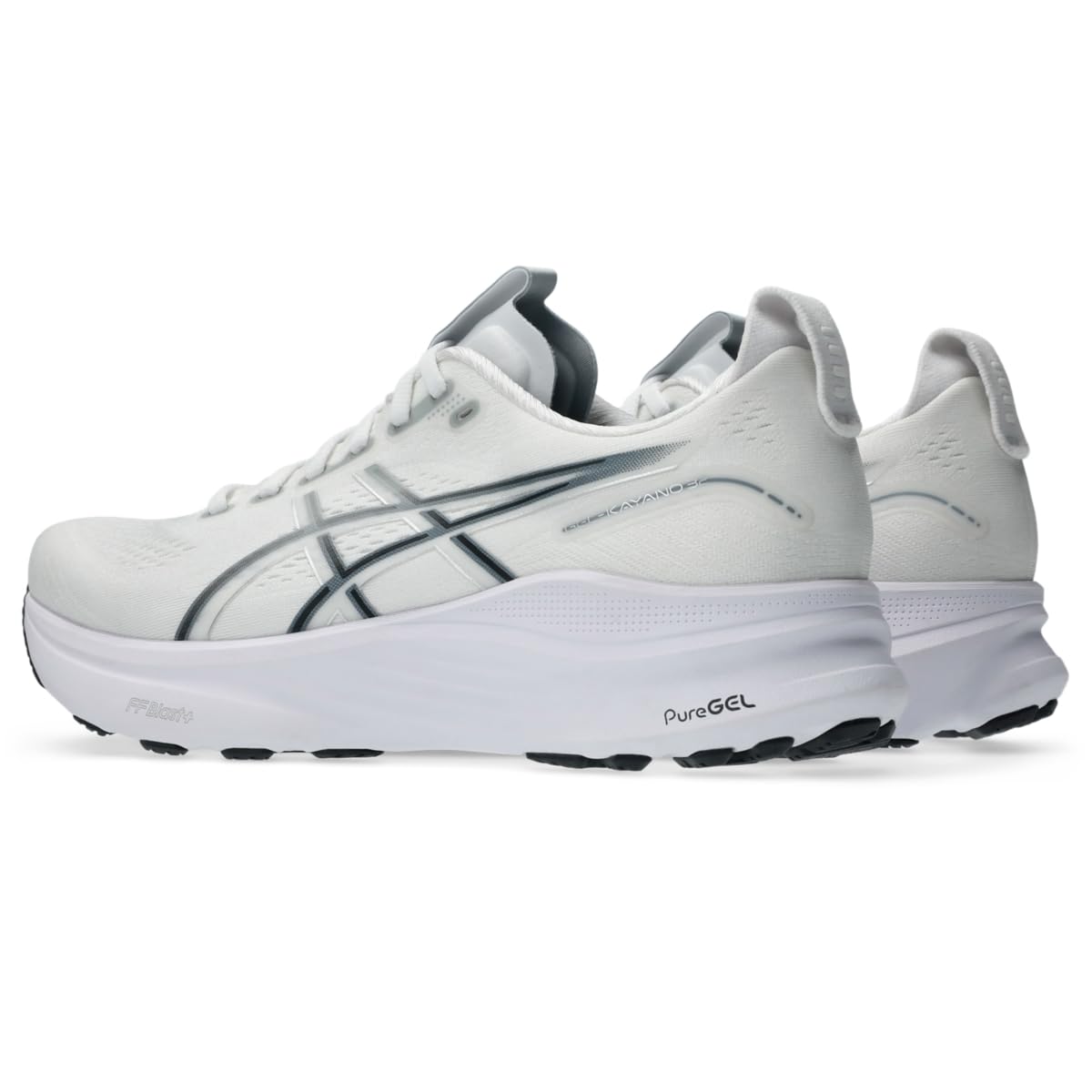 ASICS Men's Gel-Kayano 32 Running Shoes, 9.5, White/Pure Silver