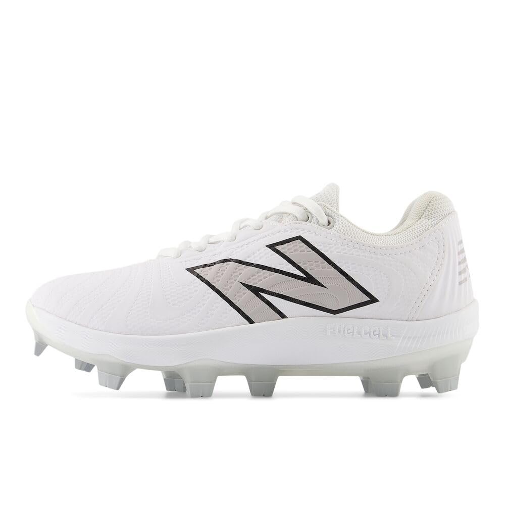 New Balance Women's FuelCell Fuse V4 Molded Softball Shoe, Optic White/Raincloud, 9