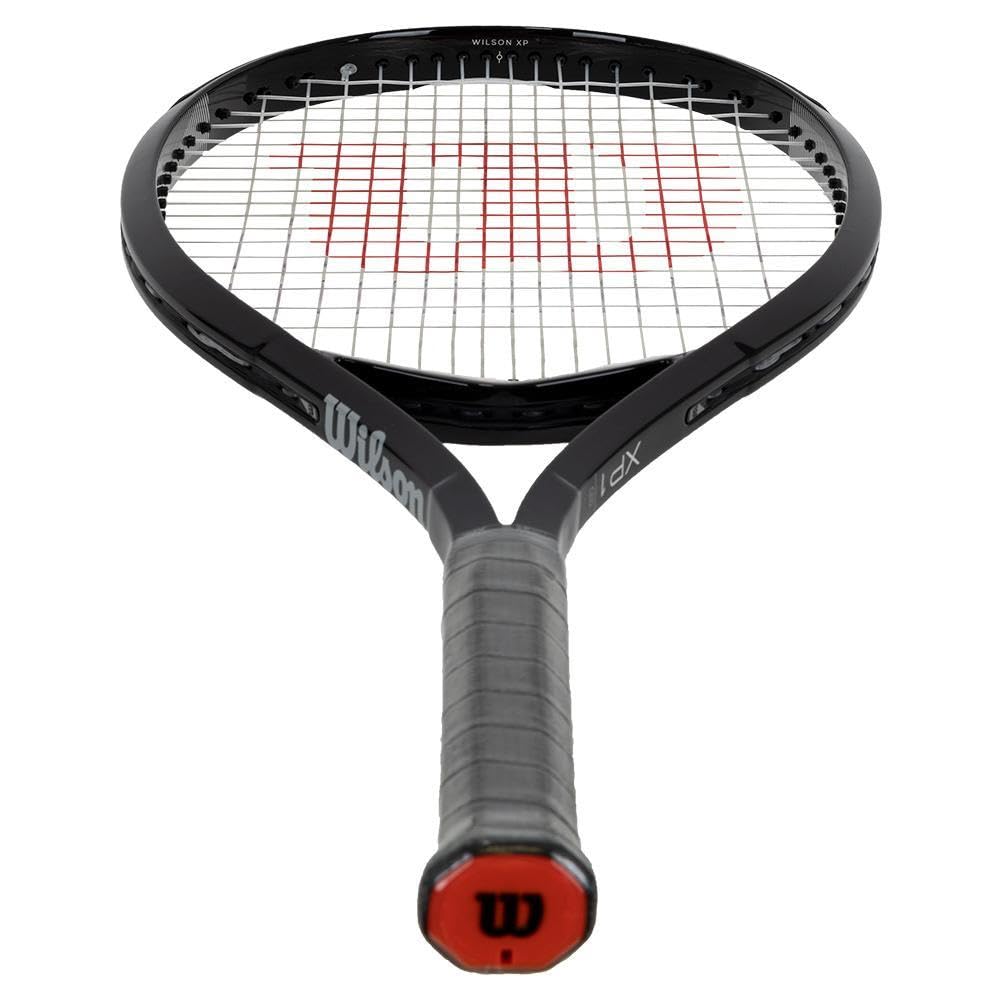 WILSON XP 1 Adult Recreational Tennis Racket - Grip Size 2-4 1/4", Black