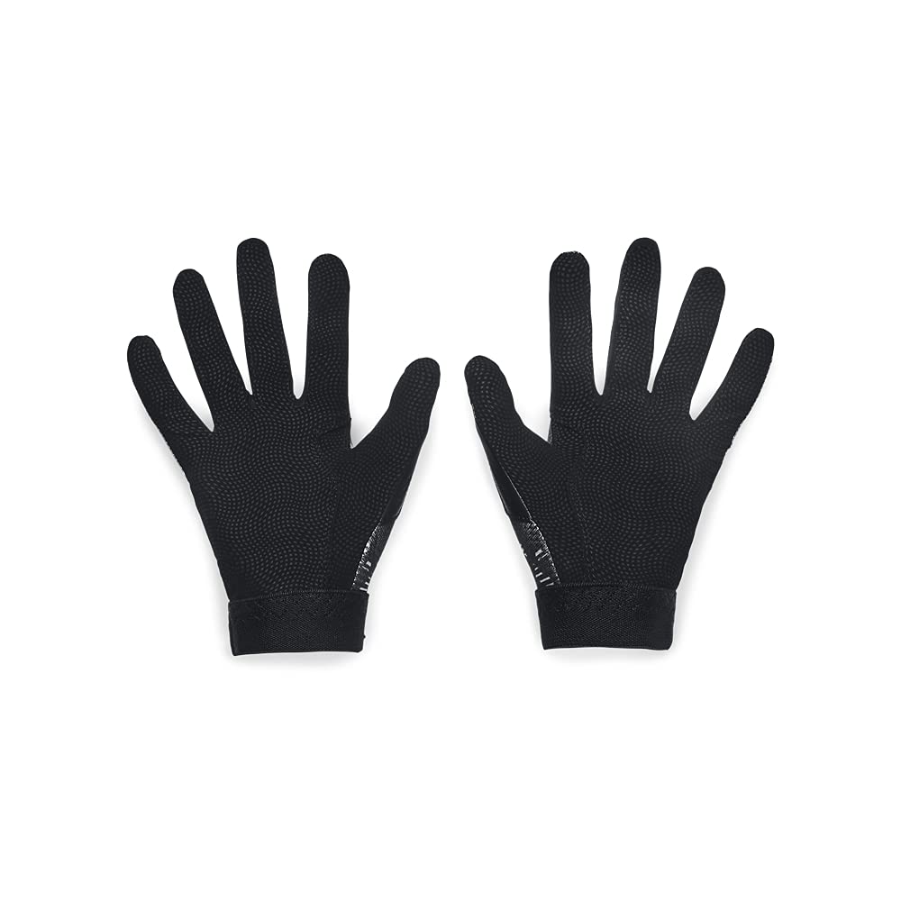 Under Armour Boys' Clean Up 21 Culture Gloves, Black (001)/High-Vis Yellow, Youth Large