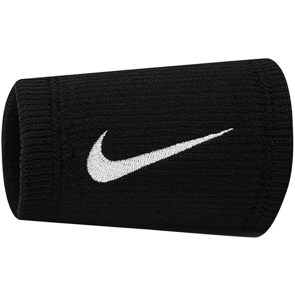 Nike Elite Doublewide Wristbands (2-Pack) - Unisex (Black)