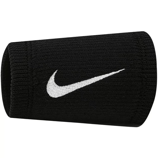 Nike Elite Doublewide Wristbands (2-Pack) - Unisex (Black)