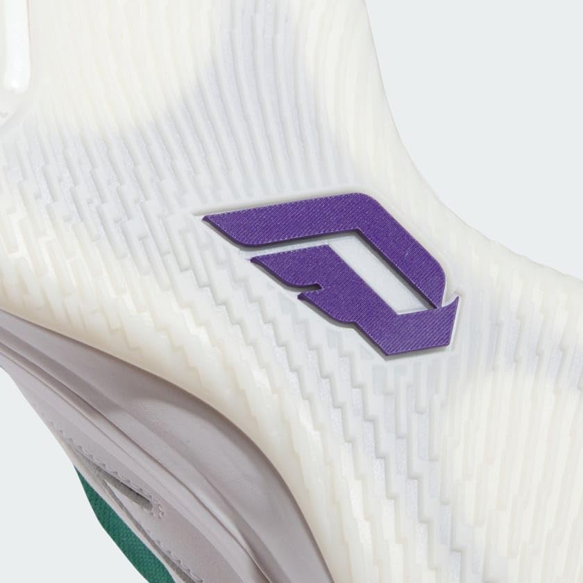 adidas Unisex Dame 9 Basketball Sneaker, White/Black/Collegiate Green, 12 US Men