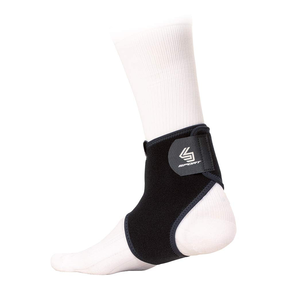 Shock Doctor Ankle Comp SLV Wrap Blk L