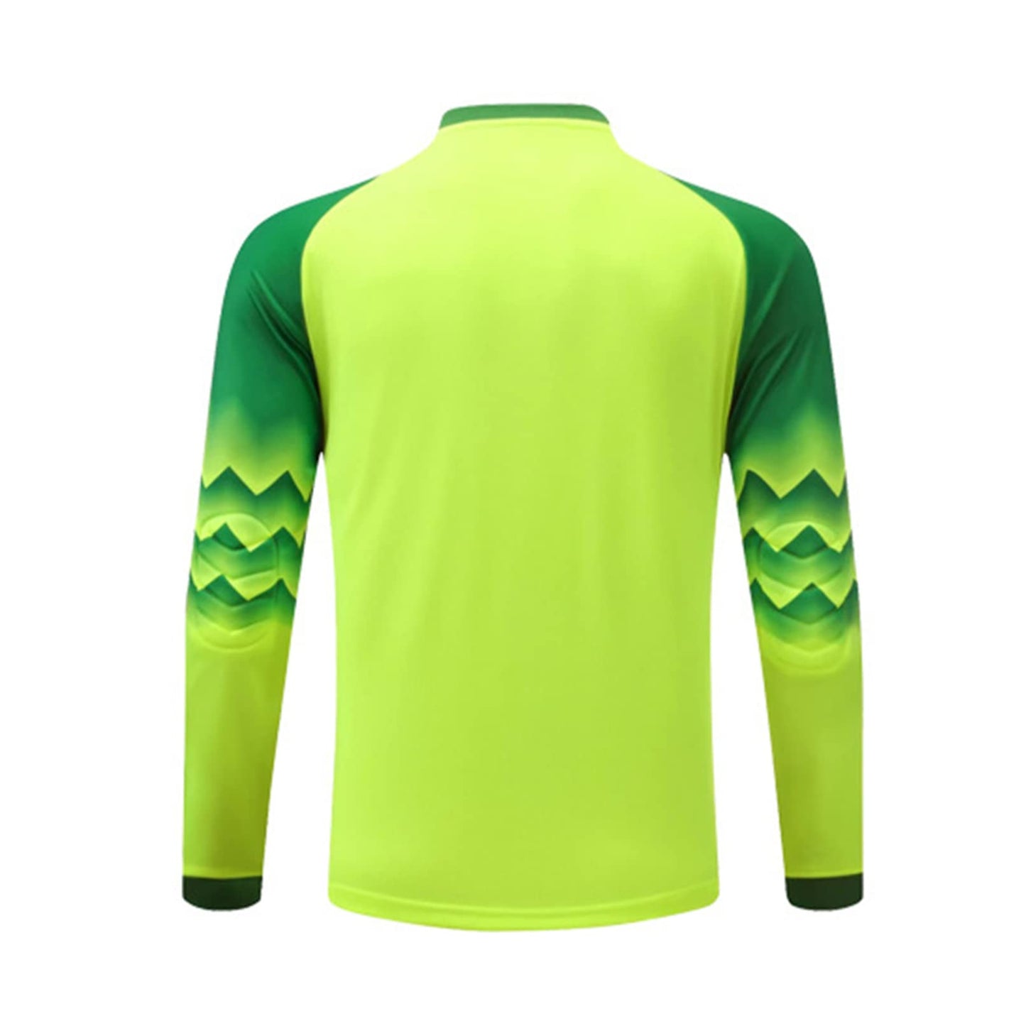 Fldy Kids Boys Soccer Goalkeeper Jersey Padded Goalie Shirt Long Sleeve Training Soccer Jersey Uniforms Fluorescent Green A 7-8 Years