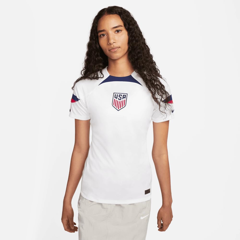 Nike 2022-2023 USA Home Football Soccer T-Shirt Jersey (Ladies)