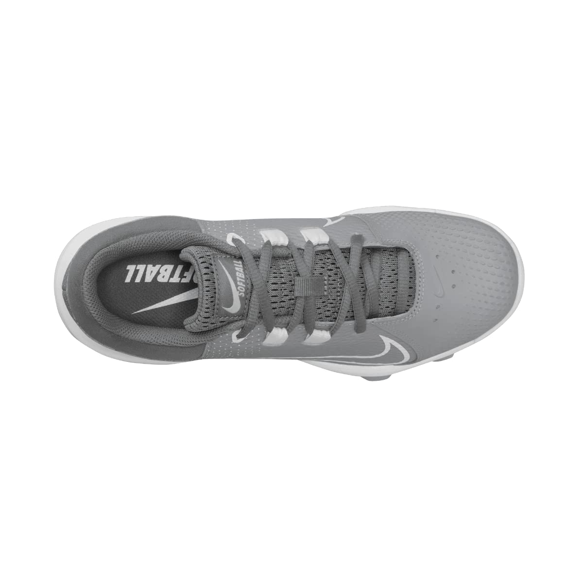 Nike Women's Hyperdiamond 4 Pro Molded Softball Cleats Gray | White Size 9.5 Medium