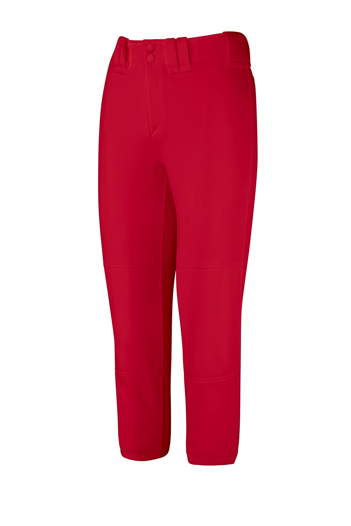 Mizuno Adult Women's Belted Low Rise Fastpitch Softball Pant, Red, Medium