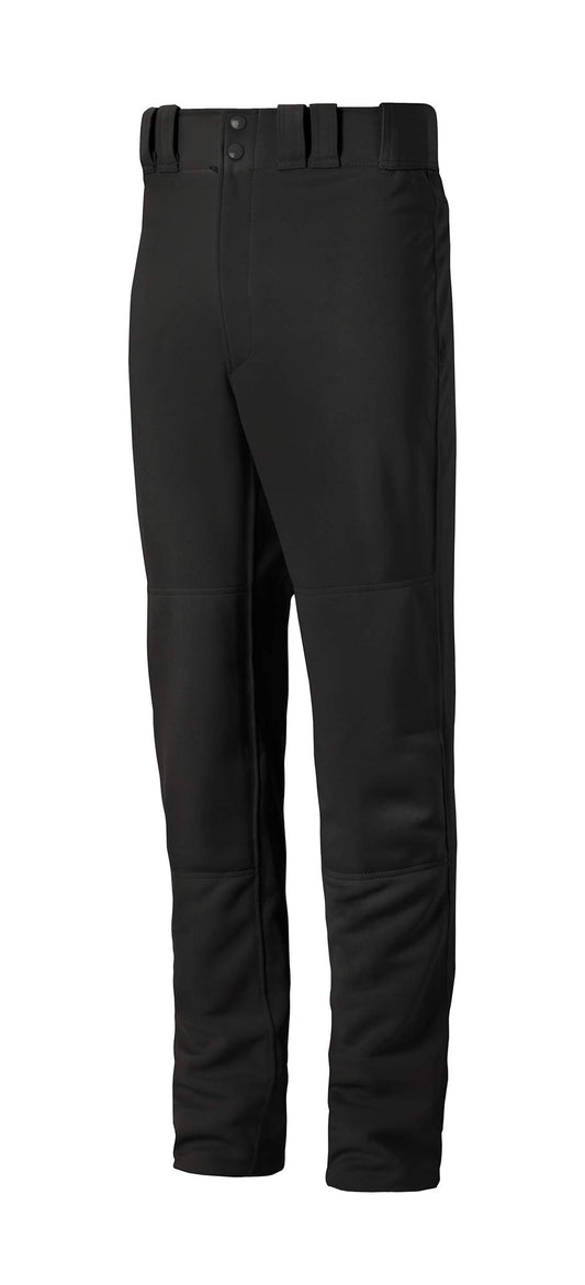 Mizuno Mens G2 Premier Pro Adult Baseball Pant With Hemmed Open Bottom, Black, Medium US