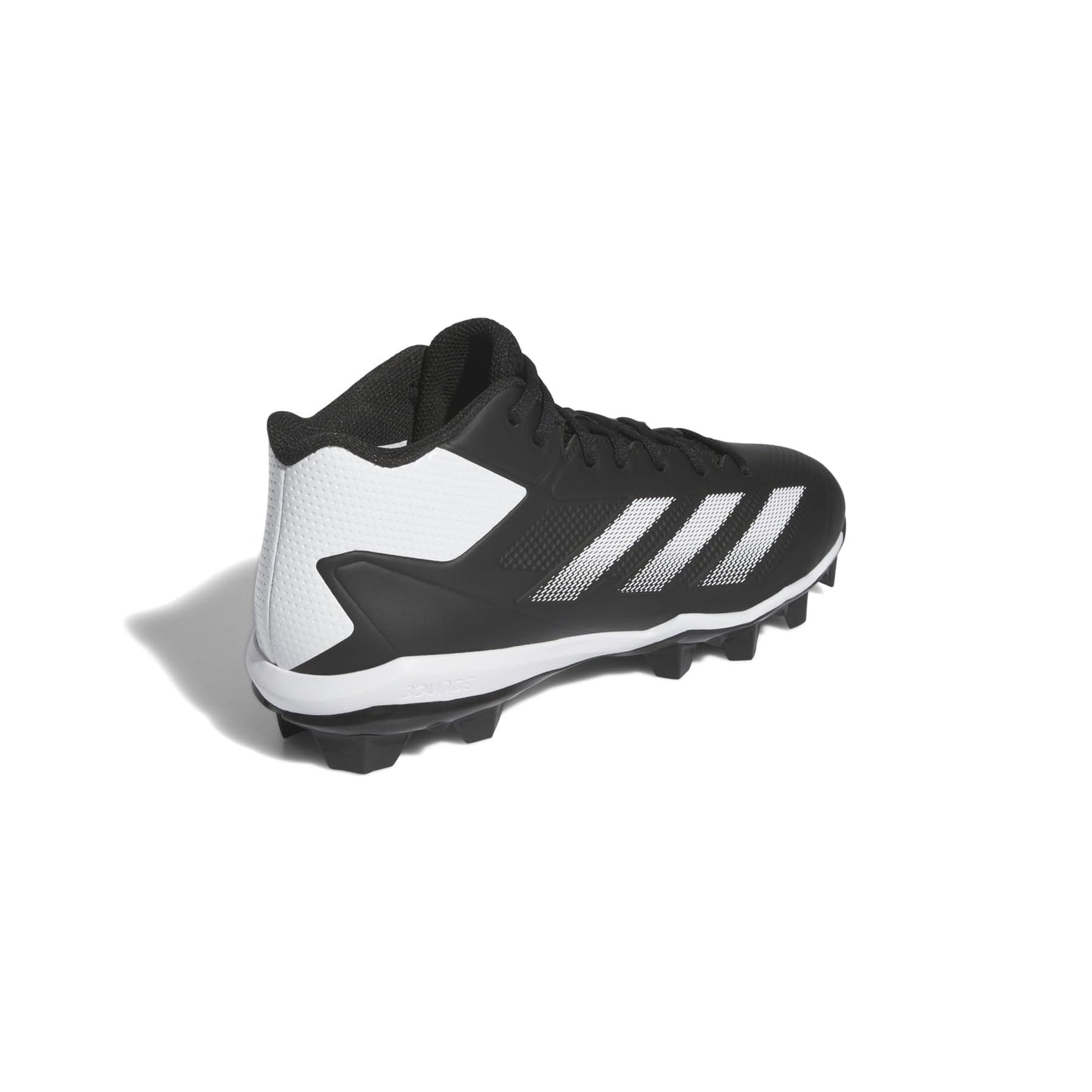adidas Men's Adizero Impact Molded Baseball Sneaker, Black/White/Black, 9