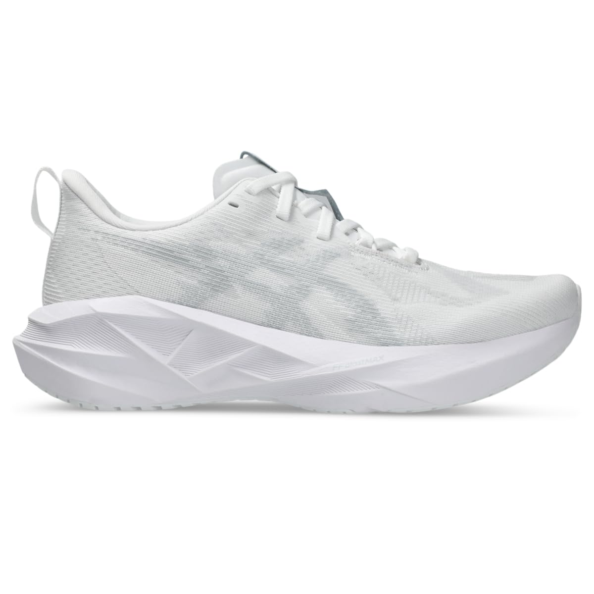 ASICS Women's NOVABLAST 5 Running Shoes, 8, White/Piedmont Grey