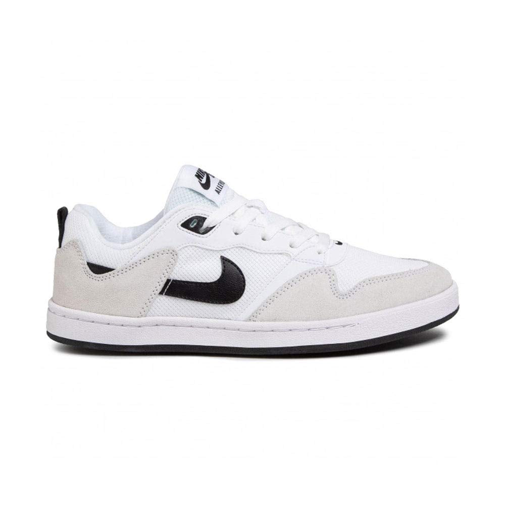 Nike Sb Alleyoop Mens Skate Shoes Cj0882-100 Size 10.5 White/Black/White
