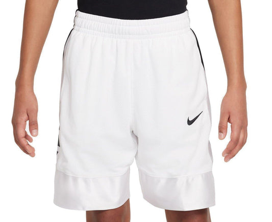Nike Boy's Elite 23 Stripe Basketball Shorts, White/Black