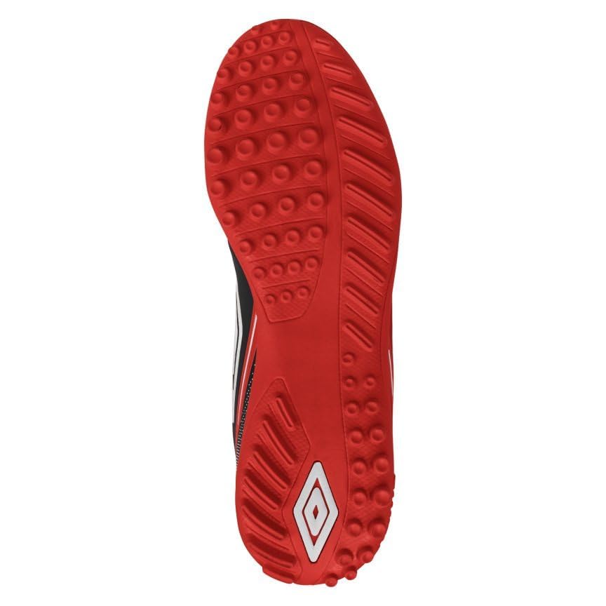 Umbro Men's Classico 12 TF Soccer Turf Shoe, Red/White/Black, 10.5