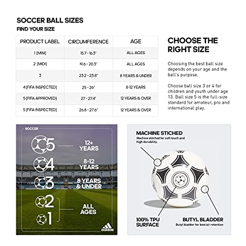 adidas MLS Club Soccer Ball, Solar Green/Black/White, 4