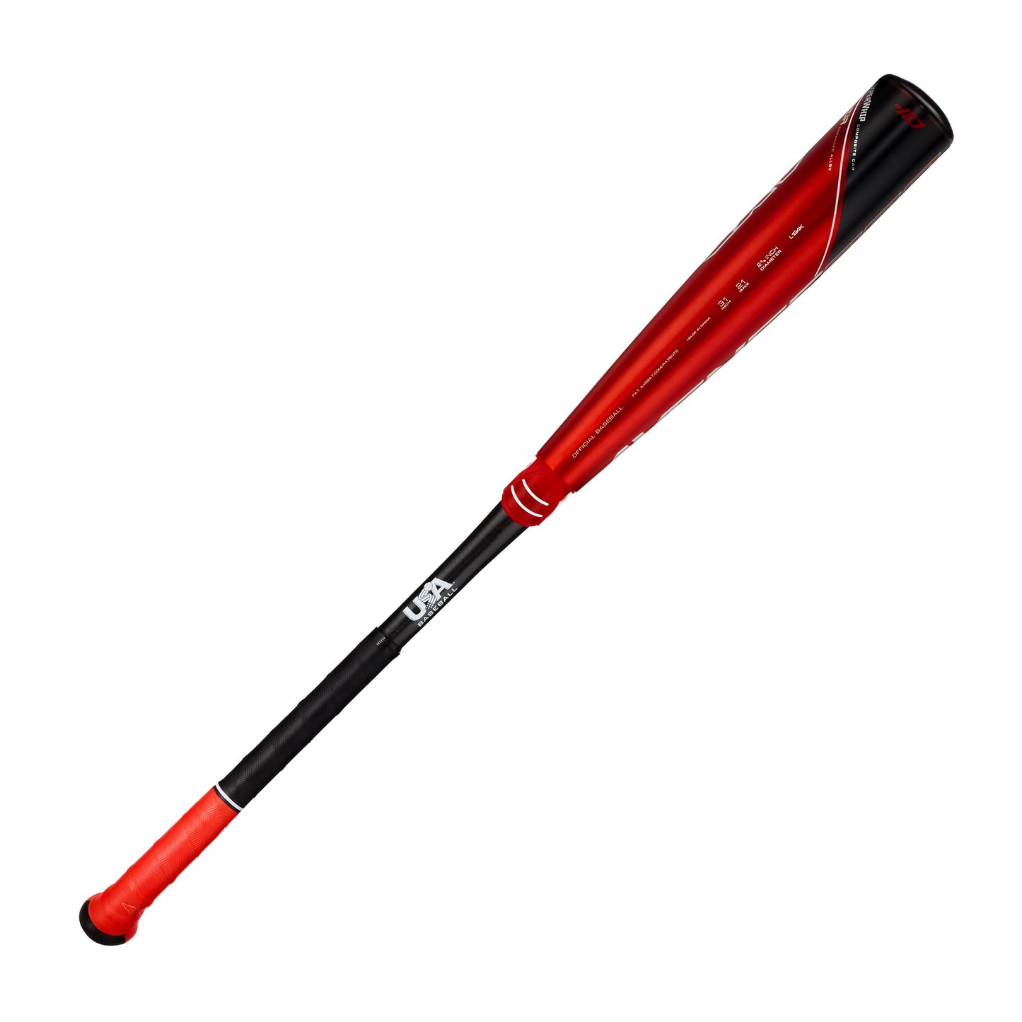 Axe Bat 2023 Avenge Pro Hybrid (-10, 2-5/8") USA Baseball Bat, 3-Piece Hybrid, Red/Black (28" / 18 oz.)