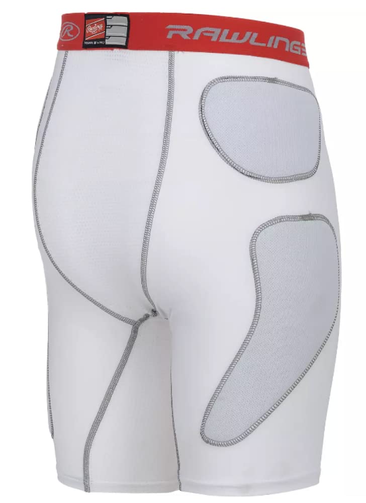 Rawlings | Baseball Slider Short | Youth Large | White