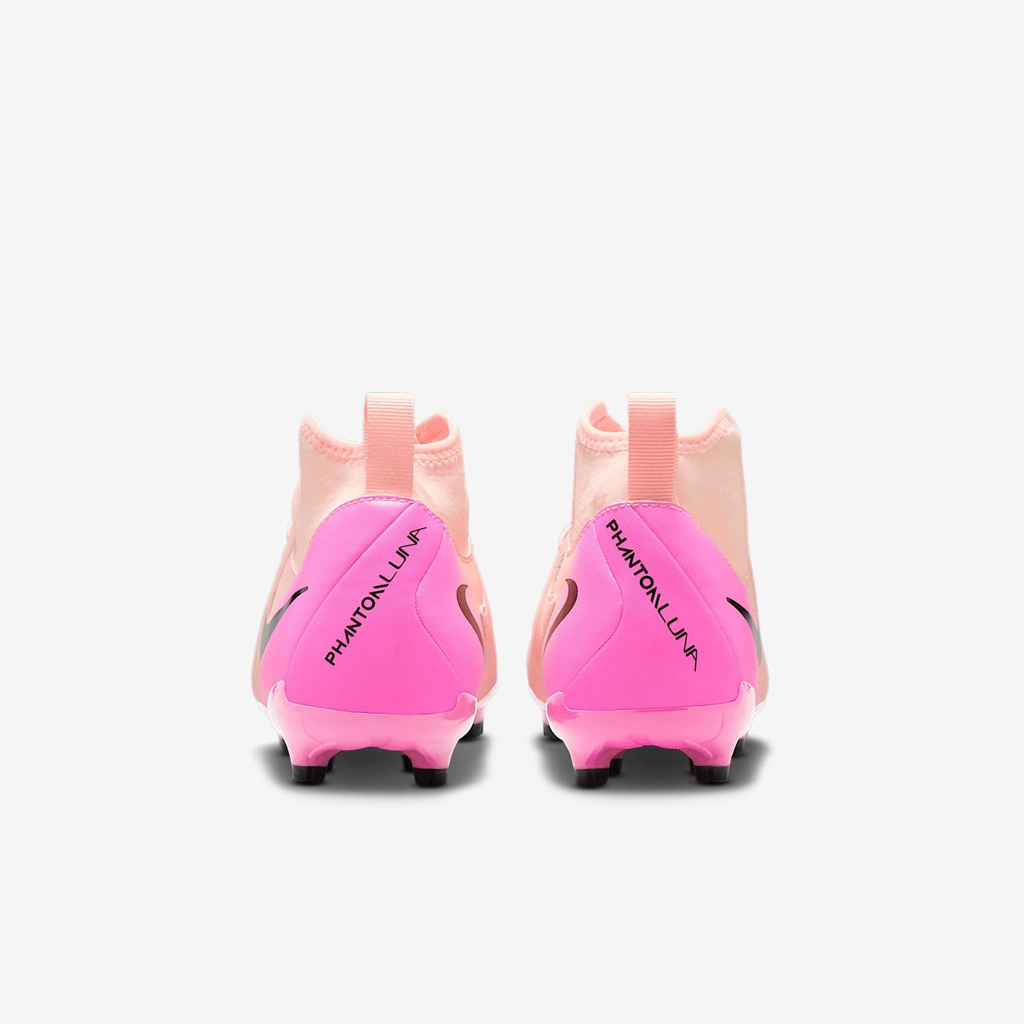 Nike Jr. Phantom Luna 2 Academy Little/Big Kids' MG Soccer Cleats (FJ2603-800, Crimson Tint/Pink Blast/Black) Size 4.5