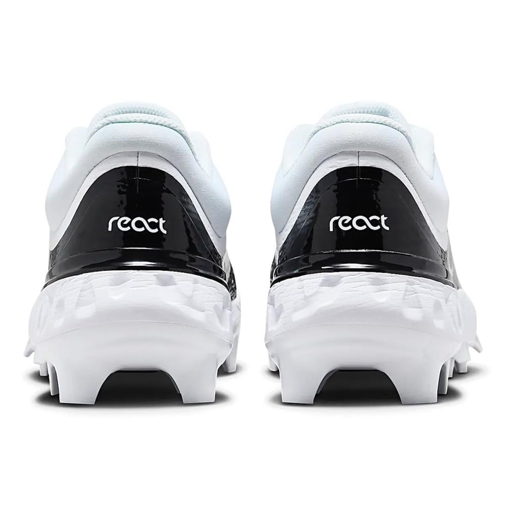 NIKE Alpha Huarache Elite 4 Low MCS Mens FD6255-101 (White/Black-), Size 12