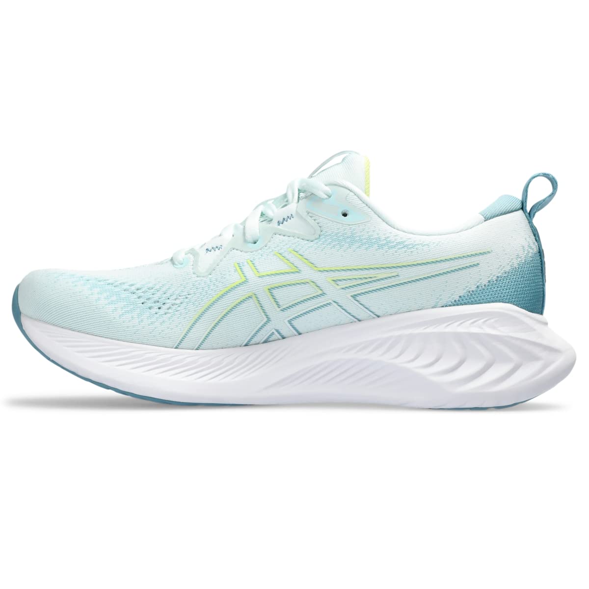 ASICS Women's Gel-Cumulus 25 Running Shoes, 11, Soothing SEA/Glow Yellow