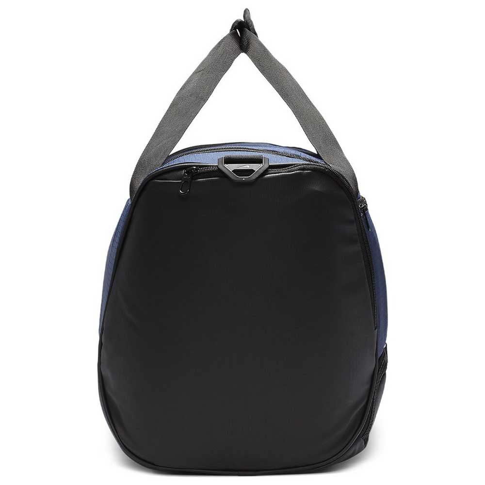 Nike Brasilia Training Medium Duffle Bag, Durable Bag for Women & Men with Adjustable Strap, Midnight Navy/Black/White