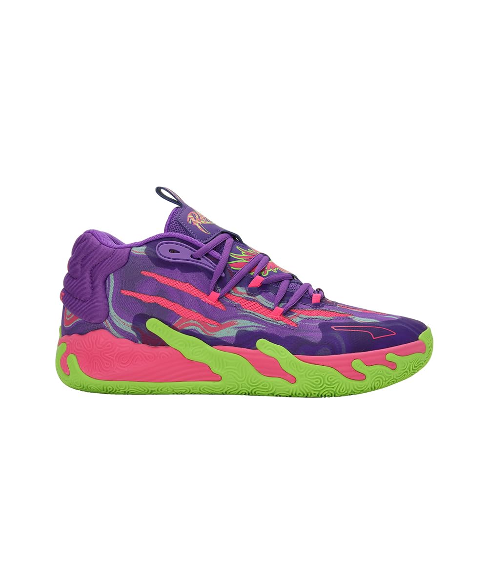 Puma Mens Mb.03 Toxic Lace-Up Basketball Sneakers Shoes Court - Purple - Size 15 M, 37891601