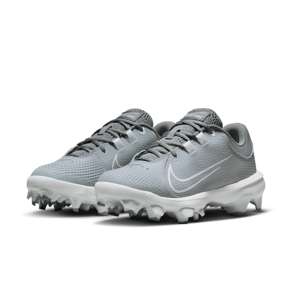 Nike Women's Hyperdiamond 4 Pro Molded Softball Cleats Gray | White Size 9.5 Medium