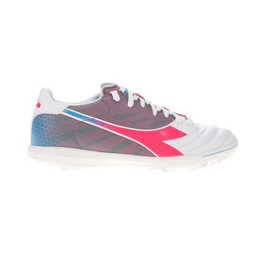 Diadora Mens Brasil Elite Veloce Gr Tfr Turf Soccer Cleats - Pink, White - Size 10 M
