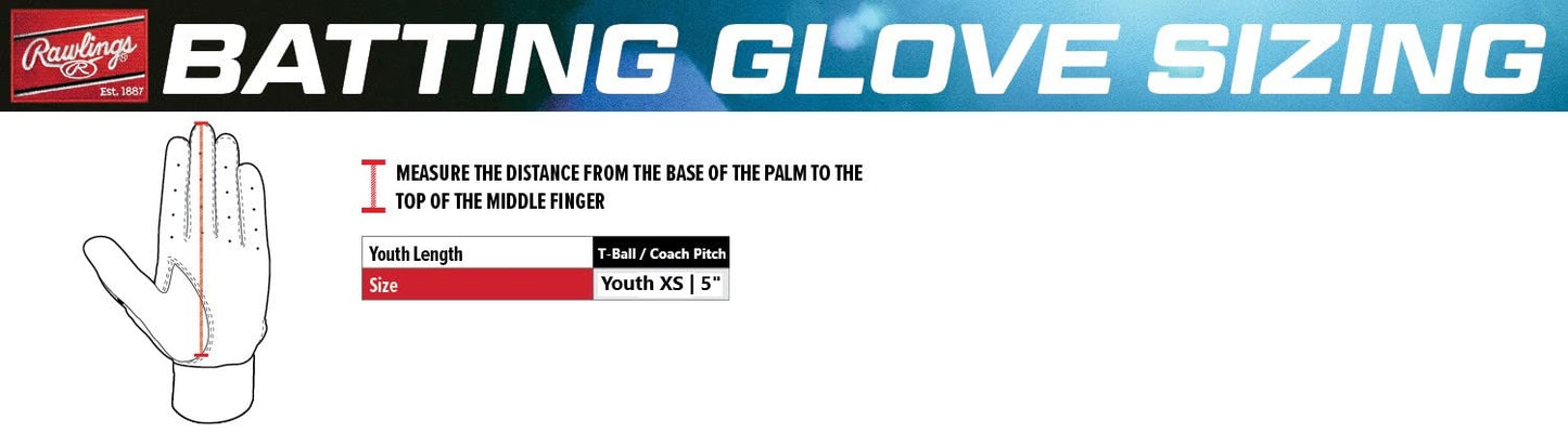 Rawlings | REMIX Batting Glove | Youth T-Ball/Small | Blue