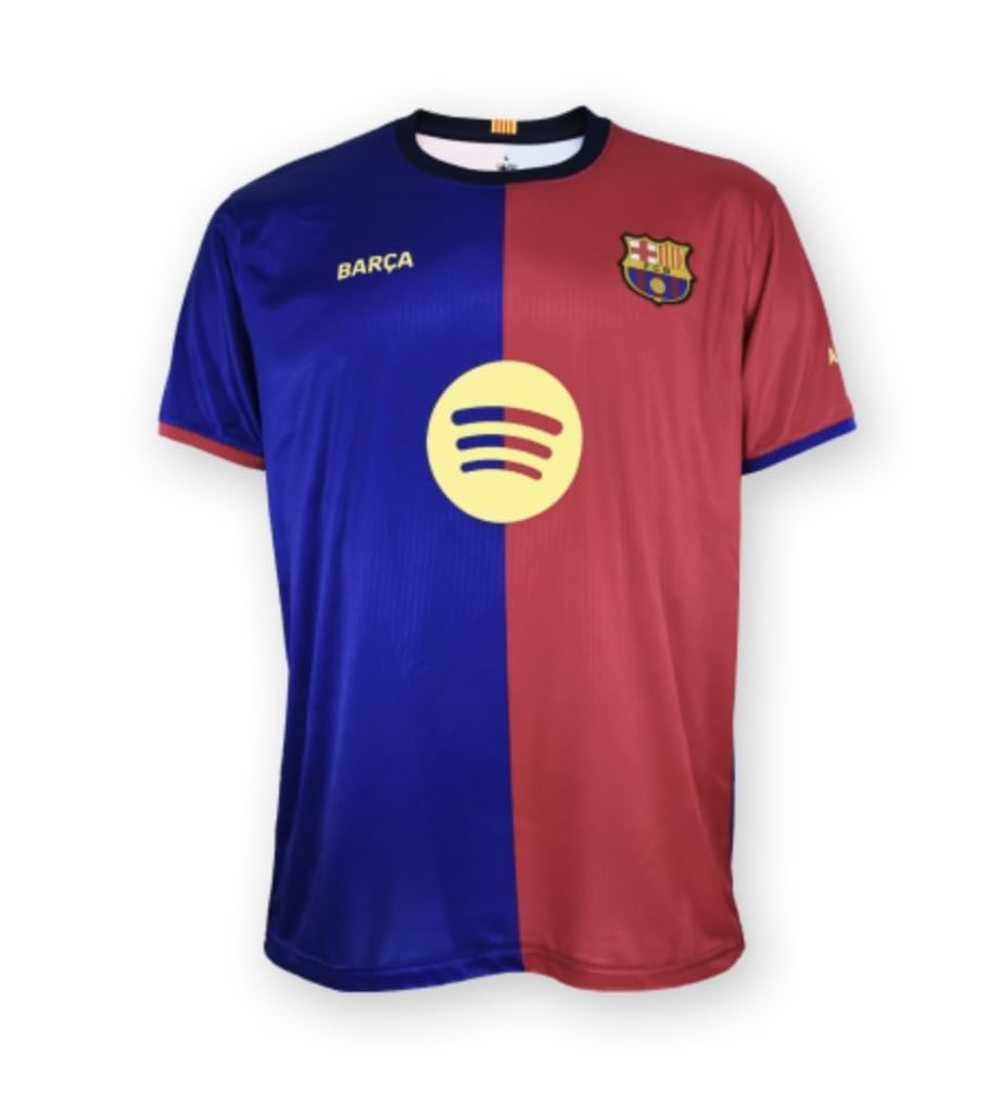 FC Barcelona Jersey. Barcelona Home Shirt 24/25 LAMINE YAMAL#. 100% Polyester. Classic fit. Official Barça. (US, Alpha, X-Large, XX-Large, Regular, Regular, Azulgrana, FC Barcelona, Lamine Yamal)