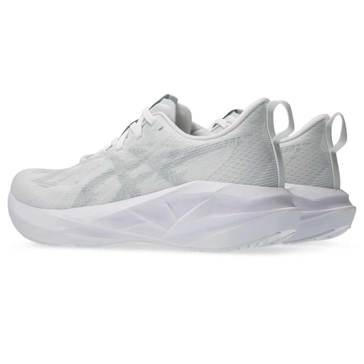 ASICS Women's NOVABLAST 5 Running Shoes, 8, White/Piedmont Grey