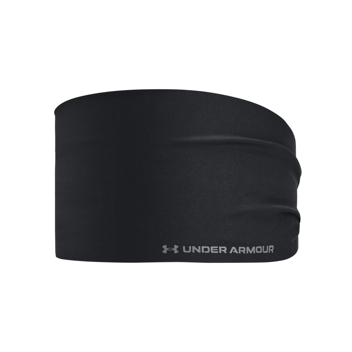 Under Armour unisex-adult Light Stretch Headband, (001) Black / / Pitch Gray, One Size Fits Most