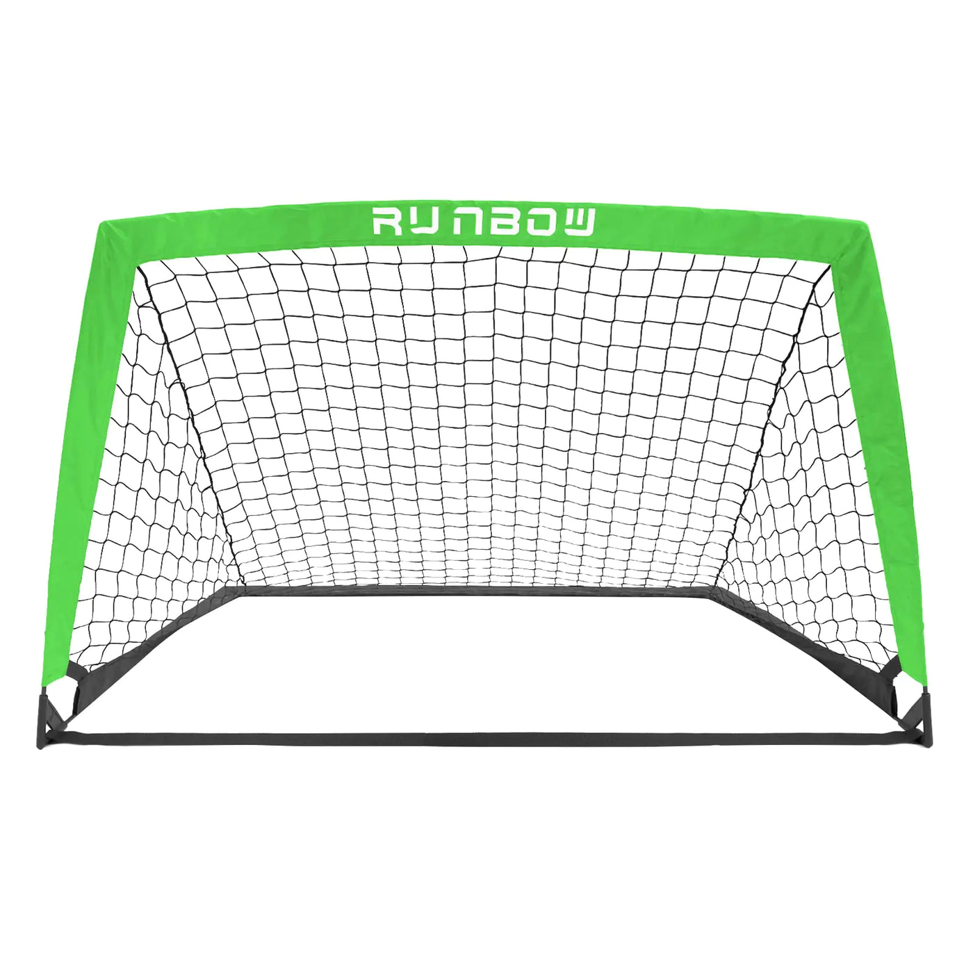 RUNBOW 4x3 ft Portable Kids Soccer Goal for Backyard Toddler Small Soccer Goal Net with Carrying Bag (4x3ft Green 1 Pack)