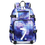 Soccer Player 7 Luminous Multifunction Backpack Travel Football Fans Bag For Men Women (Style 13)