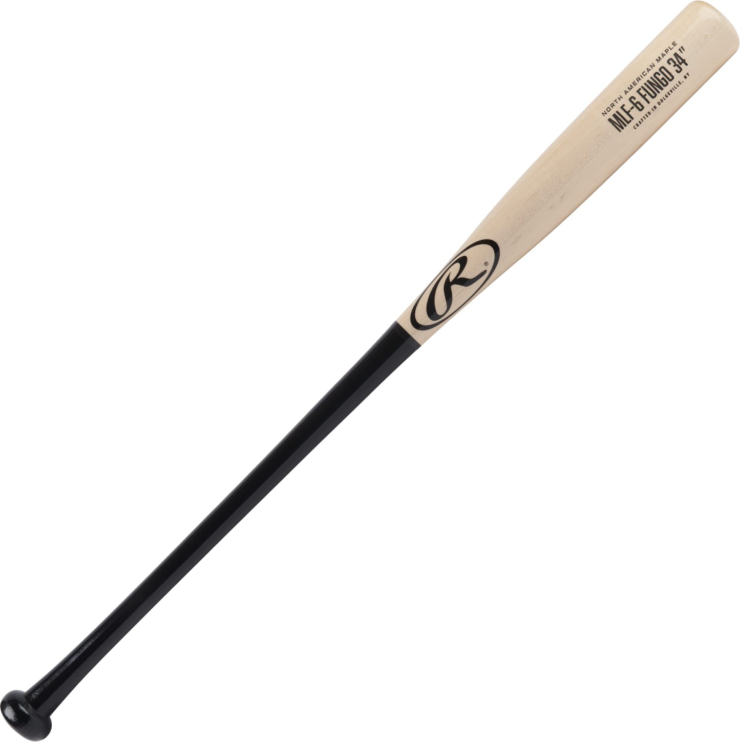 Rawlings | Maple Training FUNGO Bat | Baseball/Softball | 34” | Infield | Black/Natural