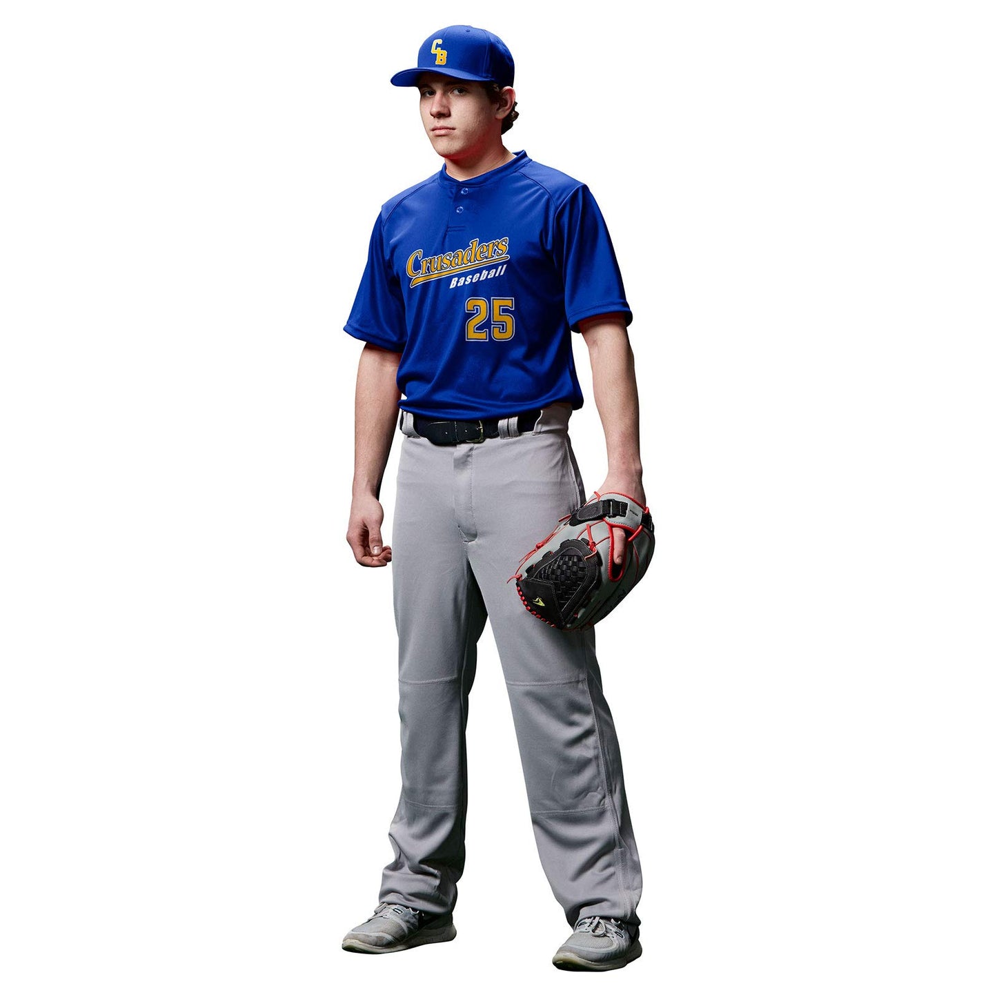 CHAMPRO Standard MVP Ob Open Bottom Loose-fit Baseball Pants, White, Medium