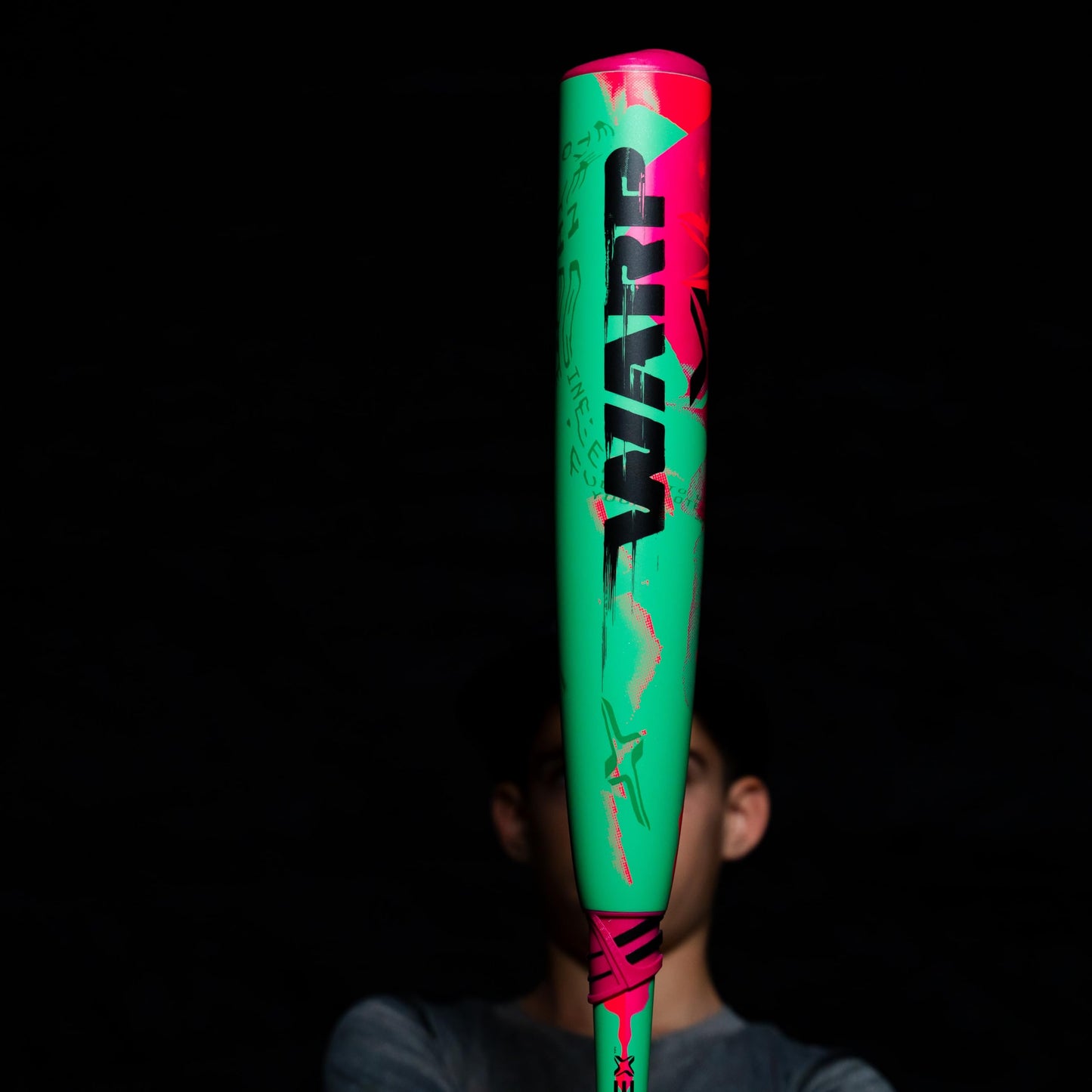 Axe | Warp | USSSA Youth Baseball Bat | Drop -10/-8/-5 | 3-Piece Composite | 2 3/4" Barrel | Green/Pink (Flared Handle, 29" (-10))