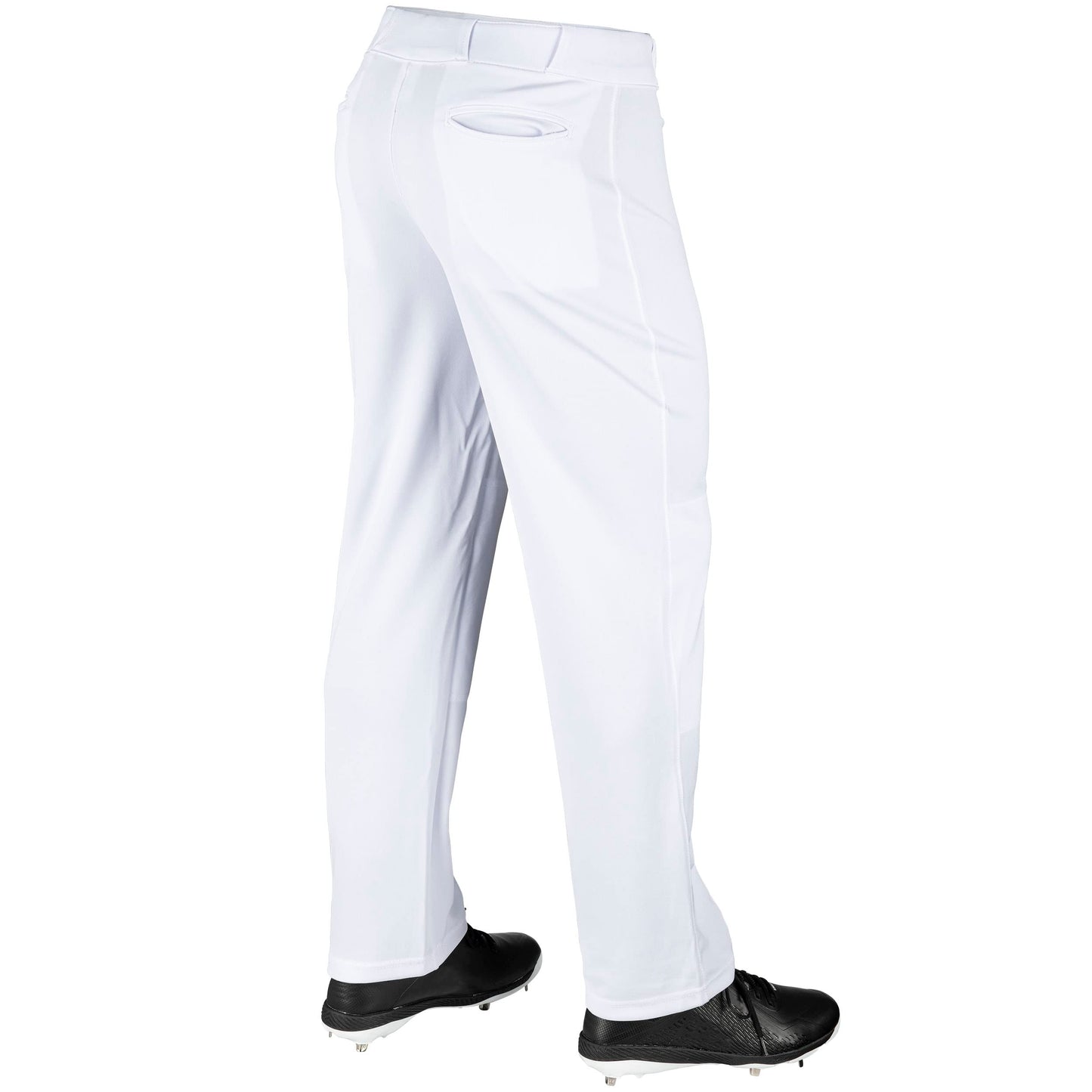 CHAMPRO Standard MVP Ob Open Bottom Loose-fit Baseball Pants, White, Medium