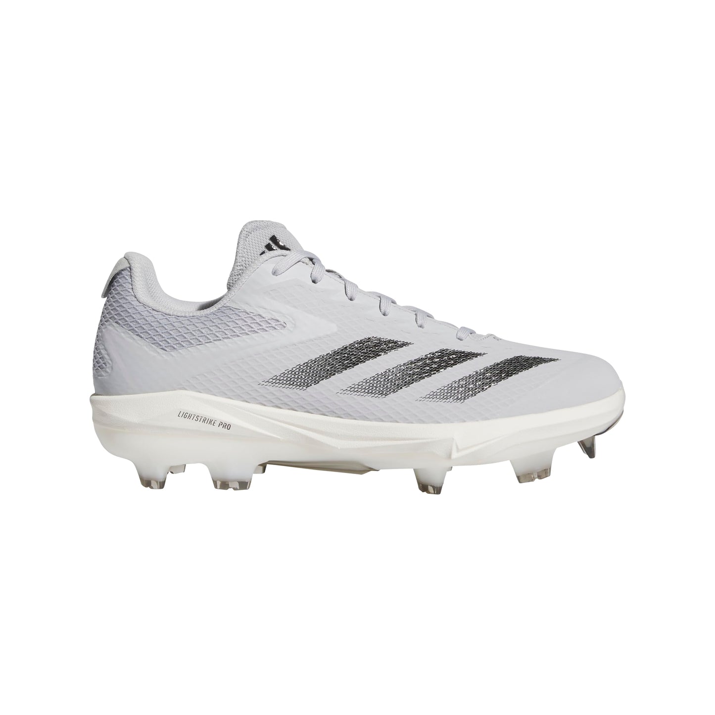 adidas Men's Adizero Electric Baseball Sneaker, Team Light Grey/Black/White, 11