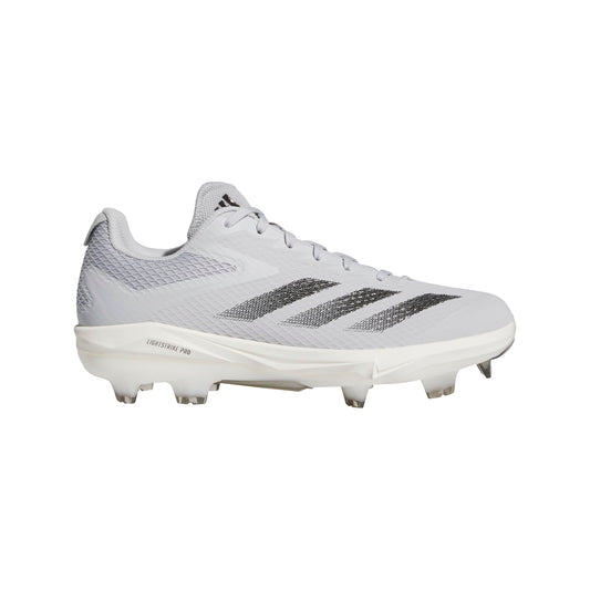 adidas Men's Adizero Electric Baseball Sneaker, Team Light Grey/Black/White, 11